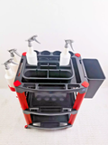 3 Tiers Auto Detailing Cart Car Wash Tool Organiser Wheels Valet Trolley