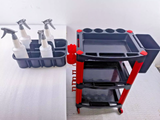 3 Tiers Auto Detailing Cart Car Wash Tool Organiser Wheels Valet Trolley