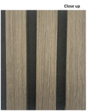 Acoustic 3D Timber Oak Slatted Wall Panel - 2400x600 - Natural Decor