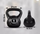2-12kg Vinyl Kettlebell Weight Set Kettlebells Exercise Home Fitness Workout Gym