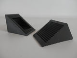2 PCS/PAIR WHEEL CHOCKS CARAVAN motorhome TRAILER horsebox CAR Rubber