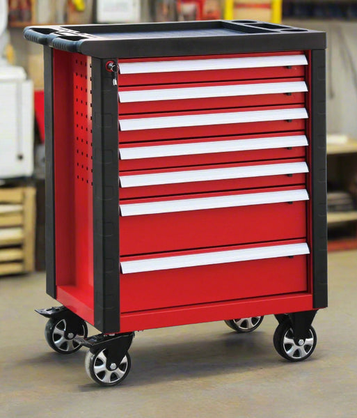 ROLL CAB X LARGE PROFESSIONAL GARAGE TOOL CHEST BOX 7 DRAWER WIDE