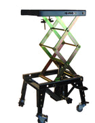 Professional Hydraulic Scissor Motorbike Lift 300lb With Wheels