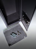 6 Gun Cabinet Grey Extra Wide And Deep Safe 6 Guns 7 Lever Locks Police Approved - pre order for delivery 16th December