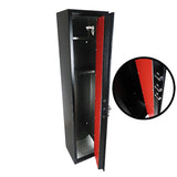 6 GUN CABINET DELUX MODEL 1500mm High WITH VAULT LOCKING DOOR AND BUILT IN AMMO SAFE BOX