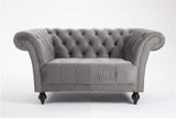 DProT Handmade Chesterfield Sofa Armchair 1.5, 2 or 3 Seater Settee Love Seat Velvet