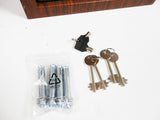 3 Gun Cabinet In Wood Effect Finish With Built In Ammunition Safe Shotgun Rifle