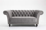 DProT Handmade Chesterfield Sofa Armchair 1.5, 2 or 3 Seater Settee Love Seat Velvet