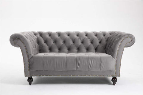 DProT Handmade Chesterfield Sofa Armchair 1.5, 2 or 3 Seater Settee Love Seat Velvet