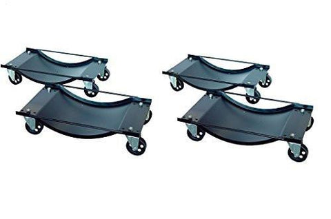 4 Car Wheel Dollies Car Skate Dolly Van Positioning Garage Jack 450 Kgs Per Dolly 2 Pairs
