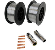 Gasless Mig Welding Wire 2 shrouds and 5 torch Tips