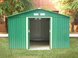 Metal Garden Shed External 9ft 11" x 7Ft 9" With internal floor base
