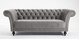 DProT Handmade Chesterfield Sofa Armchair 1.5, 2 or 3 Seater Settee Love Seat Velvet
