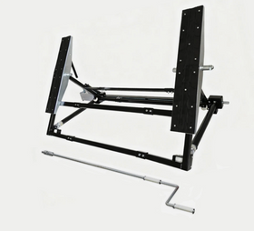 1500kg Portable Scissor Car Lift Manual & Drill‑Operated