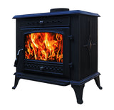 Cast Iron Log Burner 10KW Wood Stove Multifuel Fire Place