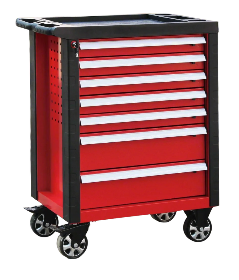 ROLL CAB X LARGE PROFESSIONAL GARAGE TOOL CHEST BOX 7 DRAWER WIDE