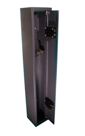 3 Gun Cabinet, Extra Height Shotgun Cabinet, 32" Barrels Muzzles Silencers Scoped Rifles
