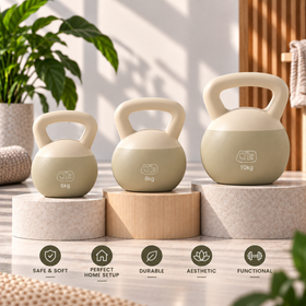 Soft Kettlebells for Home Workouts Sand Filled Floor Safe Weights