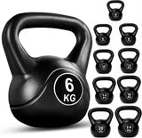 Kettlebell Vinyl 2kg-12kg Weight Kettlebells Exercise Home Fitness Workout Gym