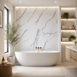 Shower Panel 1000mm Wide x 2.4m Wet Wall  Bathroom Cladding PVC 10mm Thick