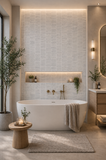 Shower Panel 1000mm Wide x 2.4m Wet Wall  Bathroom Cladding PVC 10mm Thick