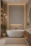 Shower Panel 1000mm Wide x 2.4m Wet Wall  Bathroom Cladding PVC 10mm Thick