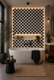 Shower Panel 1000mm Wide x 2.4m Wet Wall  Bathroom Cladding PVC 10mm Thick