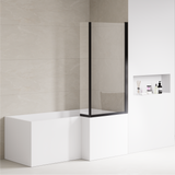 L‑Shaped Bath 1500/1700mm Left or Right – With Front & End Panels + Optional Screens