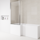 L‑Shaped Bath 1500/1700mm Left or Right – With Front & End Panels + Optional Screens