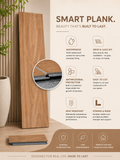 SPC Vinyl Flooring Luxury Click - 100% Waterproof, Ideal for Bathroom & Kitchen 1.74M² Packs Stronger than LVT