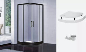 Black Quadrant Enclosure And Tray With Riser Kit Option
