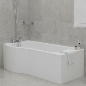 P‑Shaped Bath – 1500/1700mm – Left or Right Hand – Optional Front & End Panels