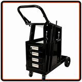 Heavy Duty 4 Drawer Welding Cart Trolley Steel Welder Stand With Gas Cylinder Rack