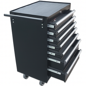 Professional 7 Drawers Garage Large Tool Chest Rollcab With Ball Bearing Slides
