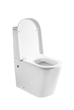 Bathroom Toilet WC Unit Pan Soft Close Seat White Gloss Close-Coupled