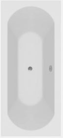 Modern Bathroom Single & Double Ended Straight Bath Gloss White Acrylic Bathtub