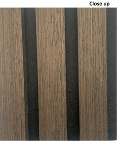 Acoustic 3D Timber Oak Slatted Wall Panel - 2400x600 - Natural Decor