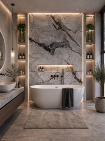 1000mm x 2.4m Waterproof Shower Wall Panels 10mm Wet Wall Bathroom Cladding