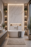 1000mm x 2.4m Waterproof Shower Wall Panels 10mm Wet Wall Bathroom Cladding