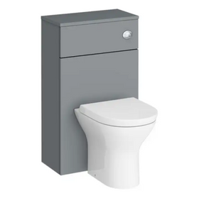 Bathroom Vanity Unit Sink Cabinet Grey Basin Storage Furniture Door Toilet