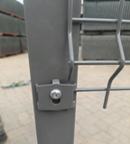 1.8m High V Mesh Security Fence - Powder Coated Grey, Anti-Climb, Easy Installation