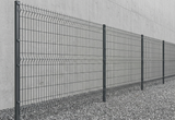 1.8m High V Mesh Security Fence - Powder Coated Grey, Anti-Climb, Easy Installation