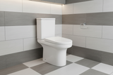 Leigh Rimless Close Coupled Toilet with Soft Close Seat - Short Projection