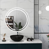 Luxury LED Bathroom Mirror with Anti-Foggi Demister, Touch Sensor, and Illuminated Wall Lights