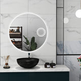 Luxury LED Bathroom Mirror with Anti-Foggi Demister, Touch Sensor, and Illuminated Wall Lights