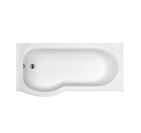 P‑Shaped Shower Bath – 6mm Acrylic – Left/Right Hand - 1500-1700mm