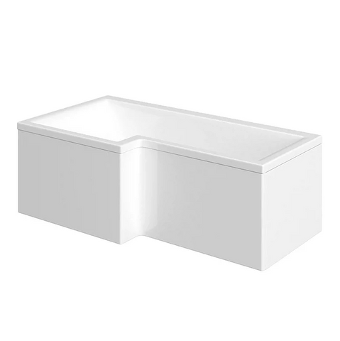 L‑Shaped Bath 1500/1700mm Left or Right – With Front & End Panels + Optional Screens