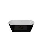 Freestanding Double Ended Bath Luxury Acrylic Bathtub & Waste White 1600 - 1700mm