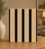 Acoustic 3D Timber Oak Slatted Wall Panel - 2400x600 - Natural Decor