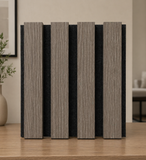 Acoustic 3D Timber Oak Slatted Wall Panel - 2400x600 - Natural Decor